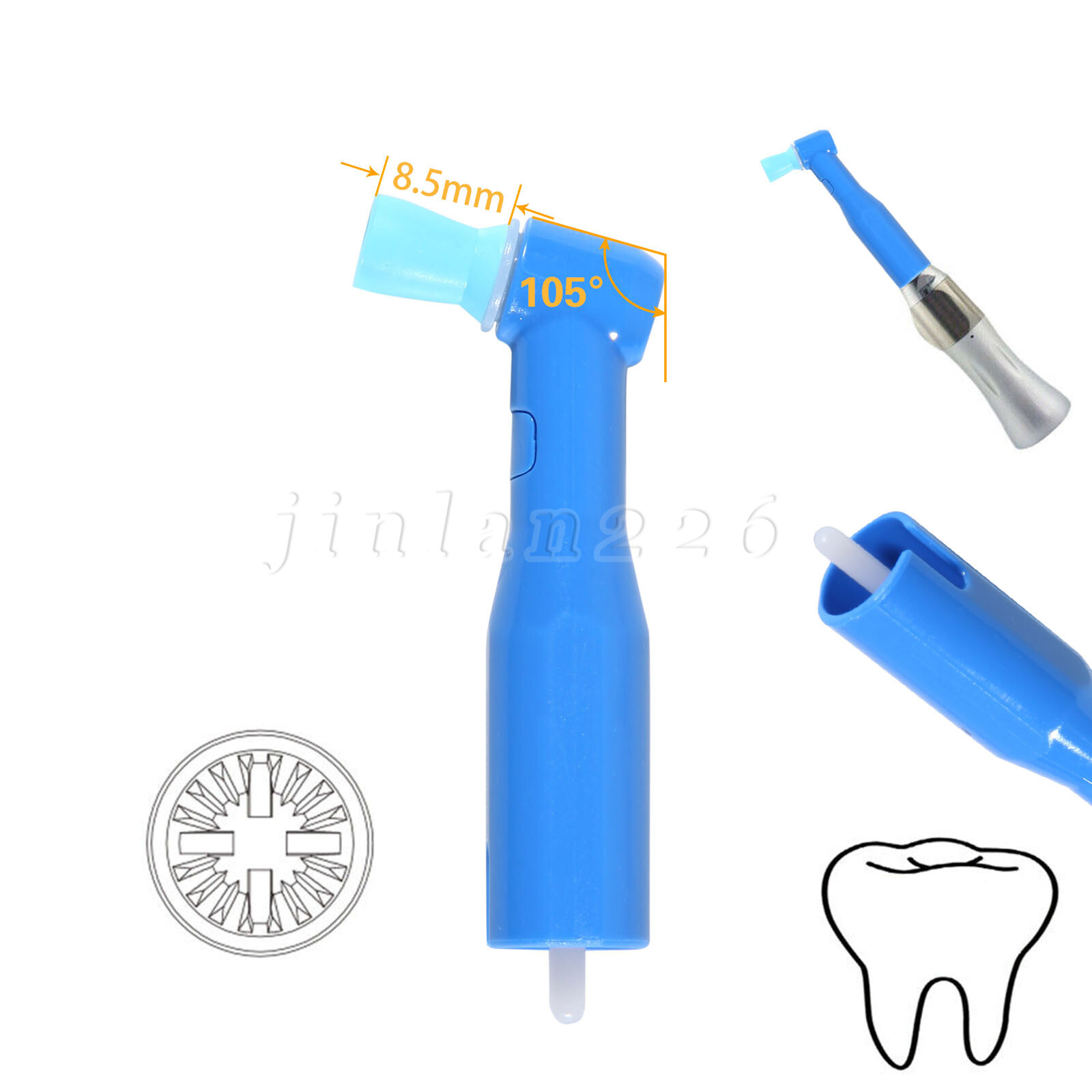 200pcs Dental Orthodontic Bracket Braces Roth/MBT 022″ Slot 3/345 hooks Metal US