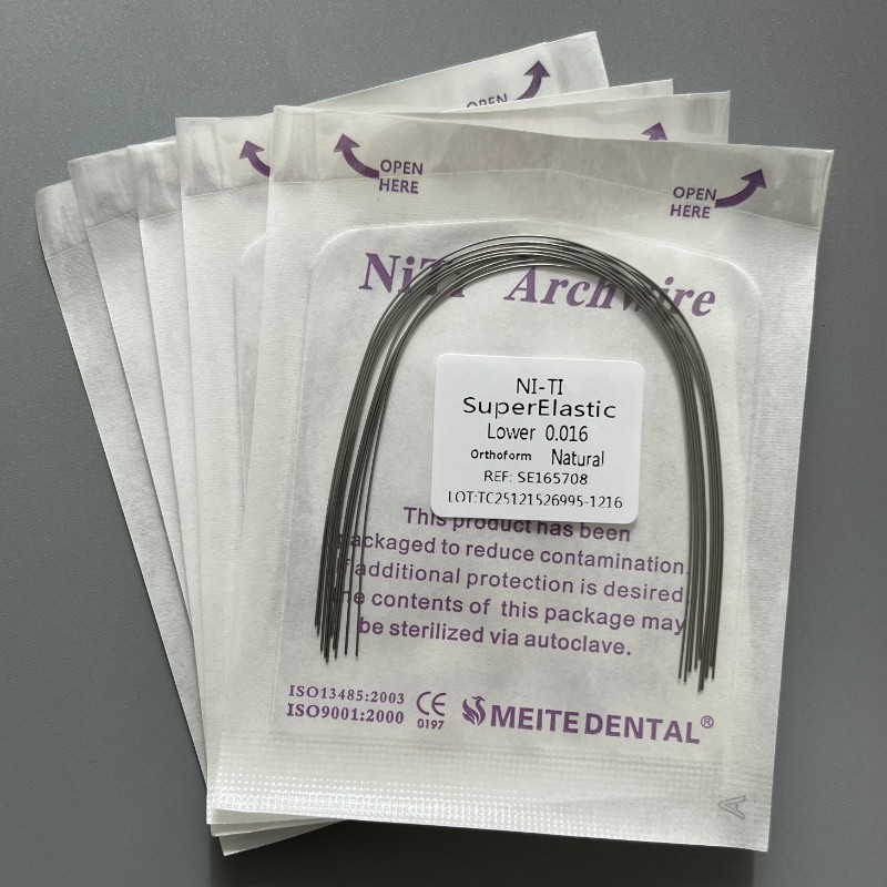 10Pcs/Pack Dental Orthodontic Arch Wire Super Elastic Niti Round Natural Form