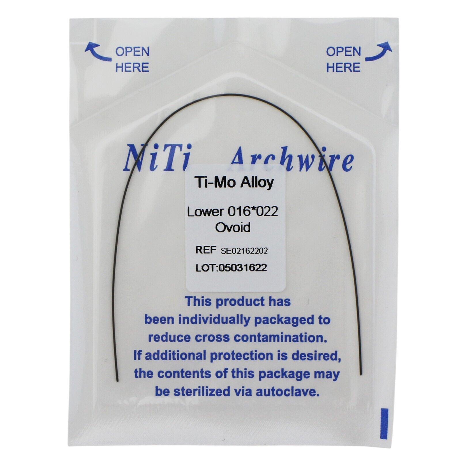 Dental TMA Molybdenum Beta Titanium Ti-Mo Alloy Arch Wire Rectangular/Round