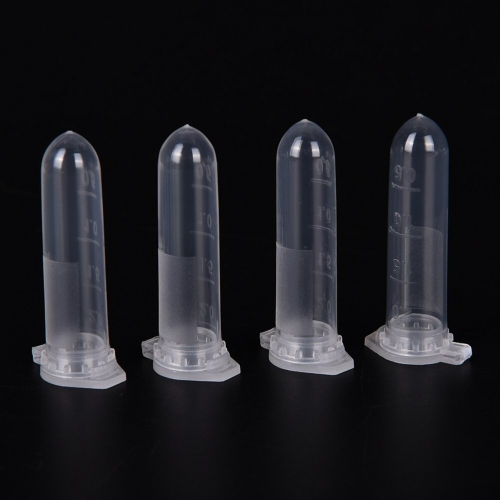 25x 2ml Graduated Centrifuge Microcentrifuge Plastic Vial Test Tubes Clear Lab
