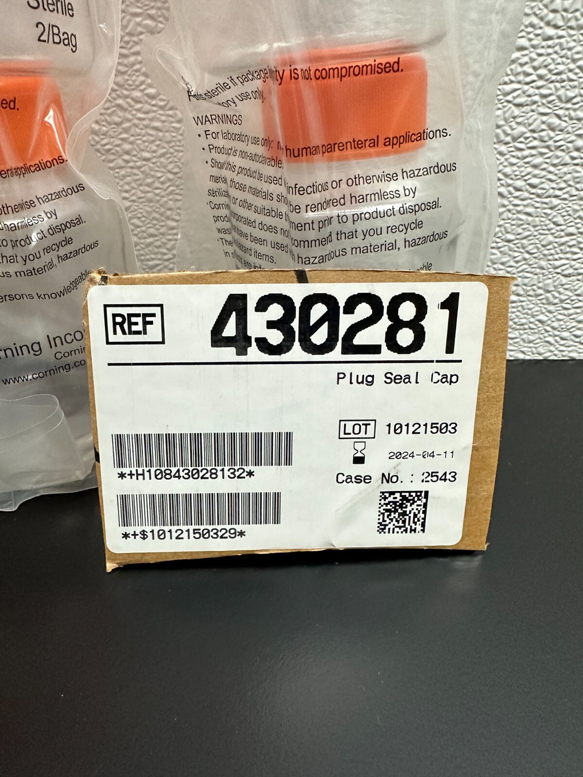 Corning 430281 Storage Bottle 250mL Nonpyrogenic Sterile Polystyrene