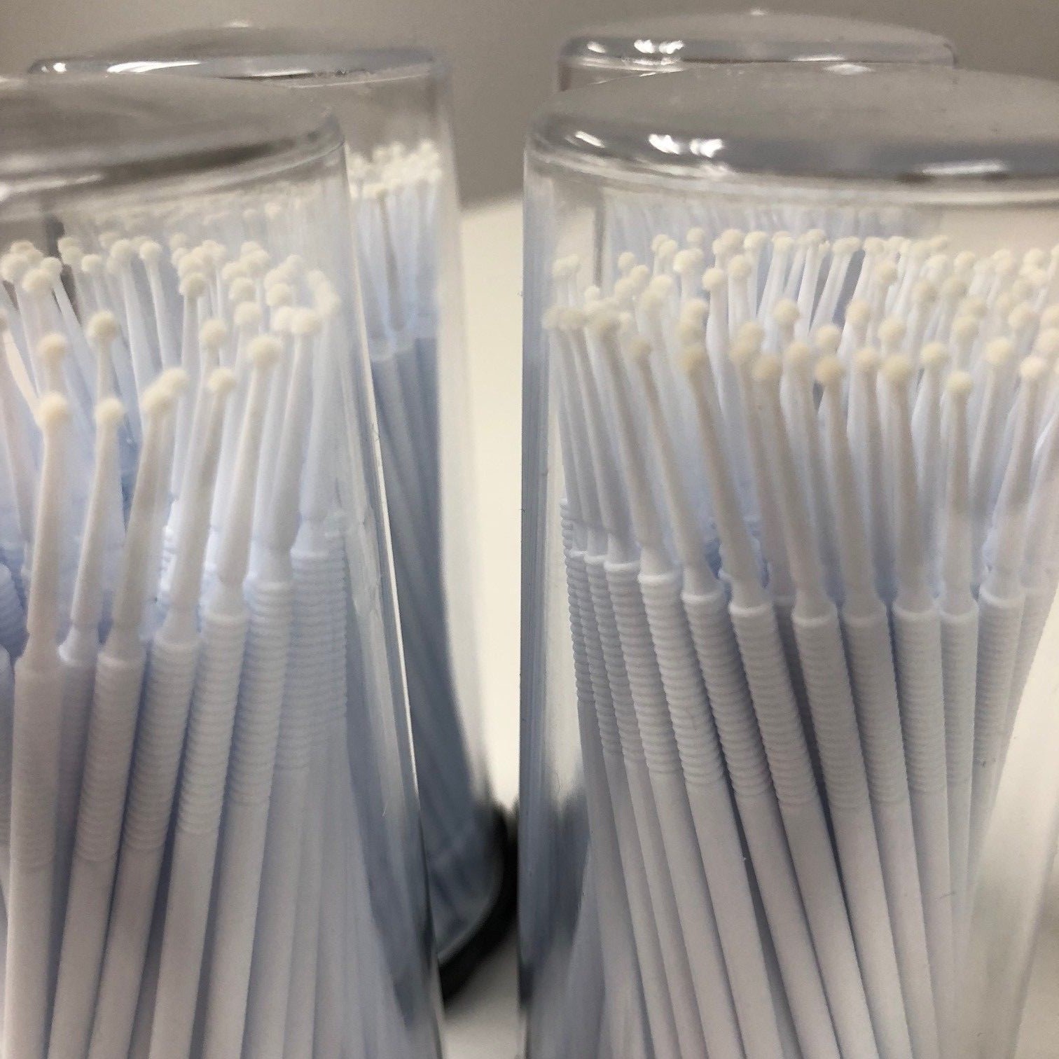 400 Micro Applicator Brushes Super Fine Tips (4 Kegs) White Disposable Dental
