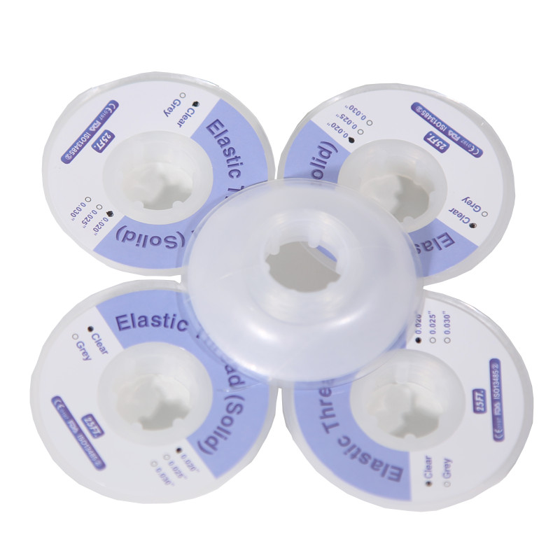 Dental Solid Elastomeric Thread Orthodontic Brackets Braces Traction Wire 25 FT