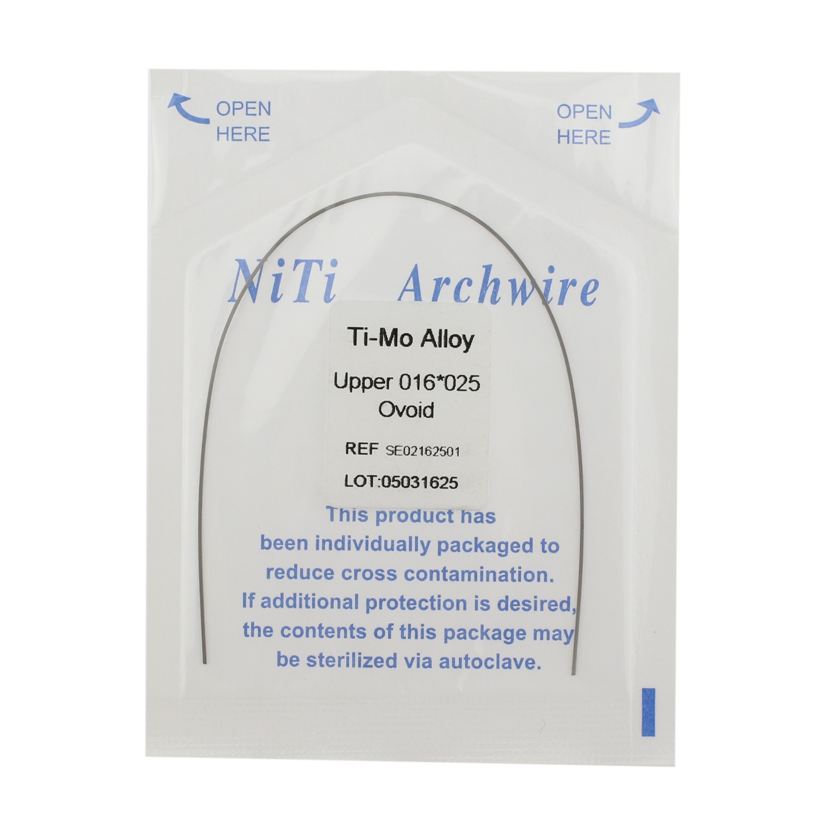 Dental Orthodontic Arch Wires Ovoid Ti-Mo Alloy TMA Titanium Molybdenum DAMON AO