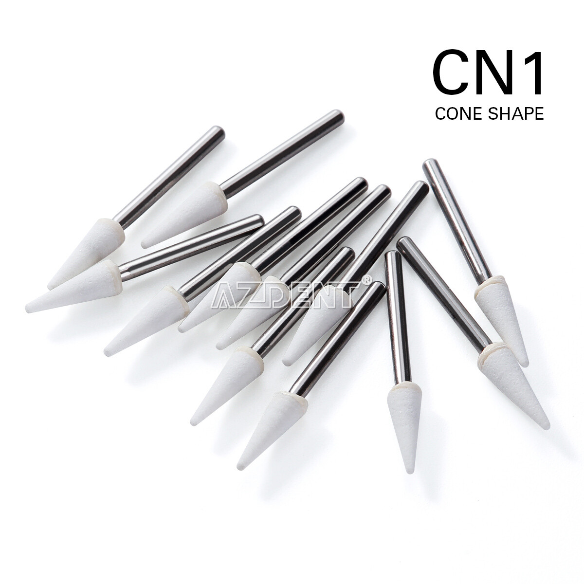 Dental White Stone Porcelain Resin Polishing Burs FG /Composite Finishing Burs
