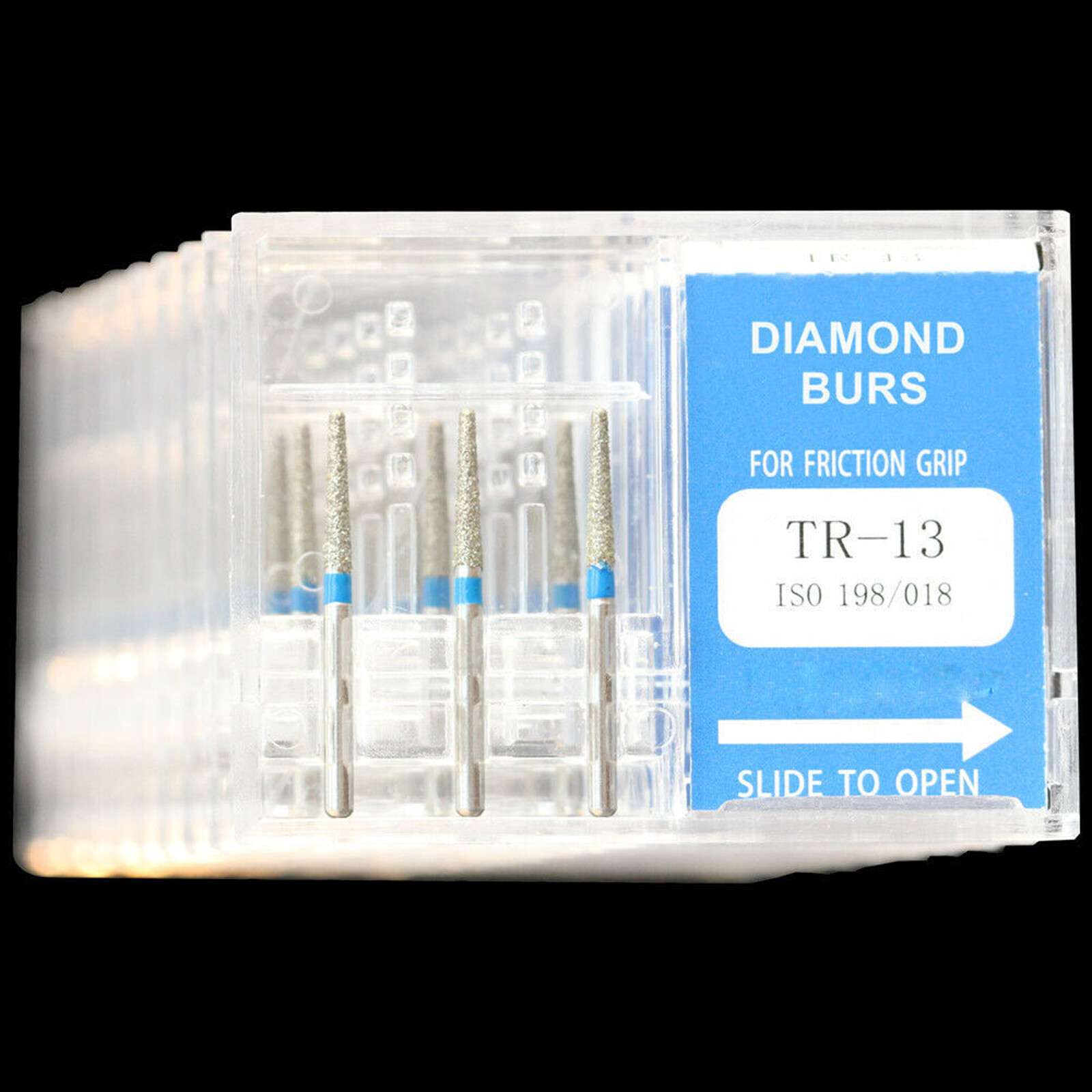 10 Packs DIA-BURS Dental High Speed Handpiece Diamond Burs Drill all Types