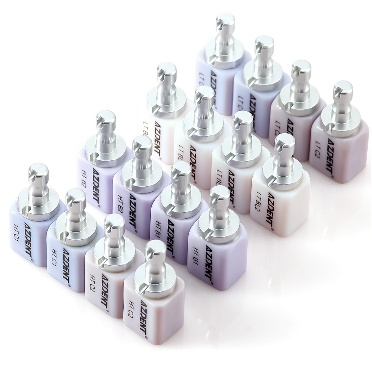 LT/HT Dental Glass Ceramic Lithium Dislicate Blocks Cerec Emax CAD CAM 5Pcs/Box