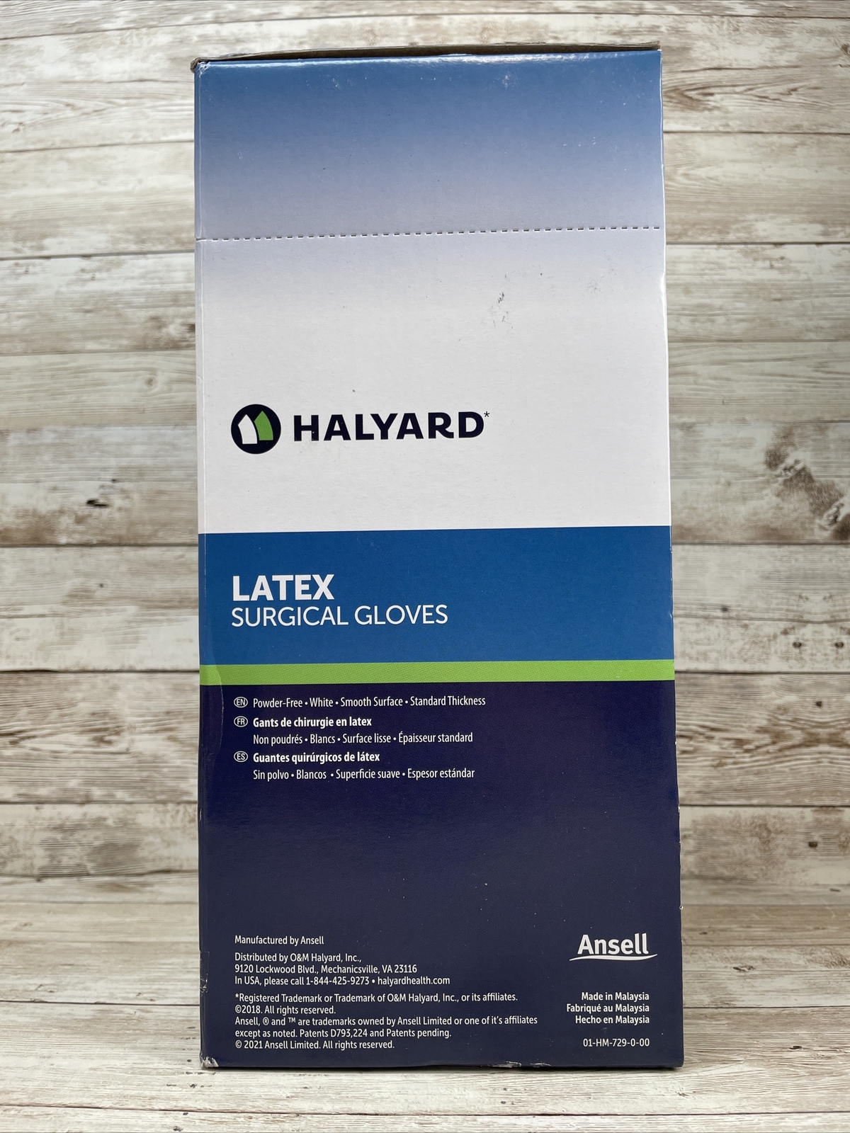 HALYARD LATEX Surgical Gloves, Size: 6.5 *1 Box 50 pair* SGL65060 *See Date*-