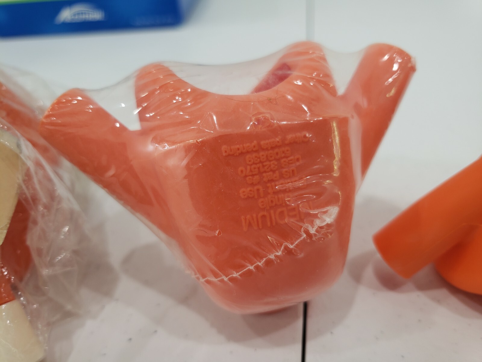 New Accutron ClearView™ Single-Use Nasal Mask Adult Orange LOT OF 3