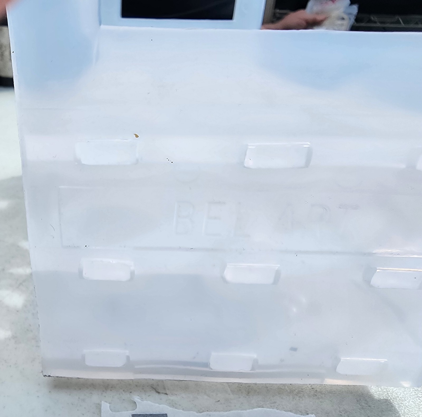 White 15-Position 3-Tier Test Tube Rack with 2 Large Black Feet