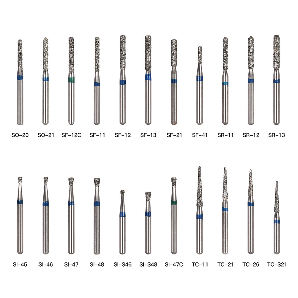 50PCS AZDENT Dental Diamond Burs Drill FG For High Speed Handpiece 5pcs/box
