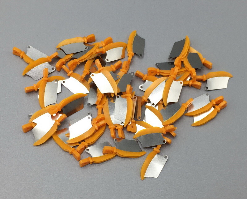 50pcs Dental Matrix Fender Wedge Prep Interproximal Wedges w Metal Blade Guard