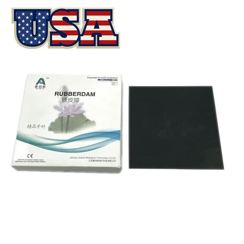 Dental Endodontic Rubber Dam Natural Latex Medium Adult Gauge 6″x6″ 36 Sheets