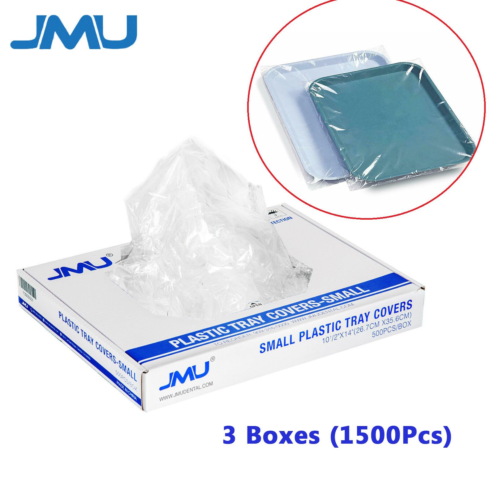JMU 3000pcs Dental Disposable Tray Covers Sleeves 10.5″x14″ Standard B Size