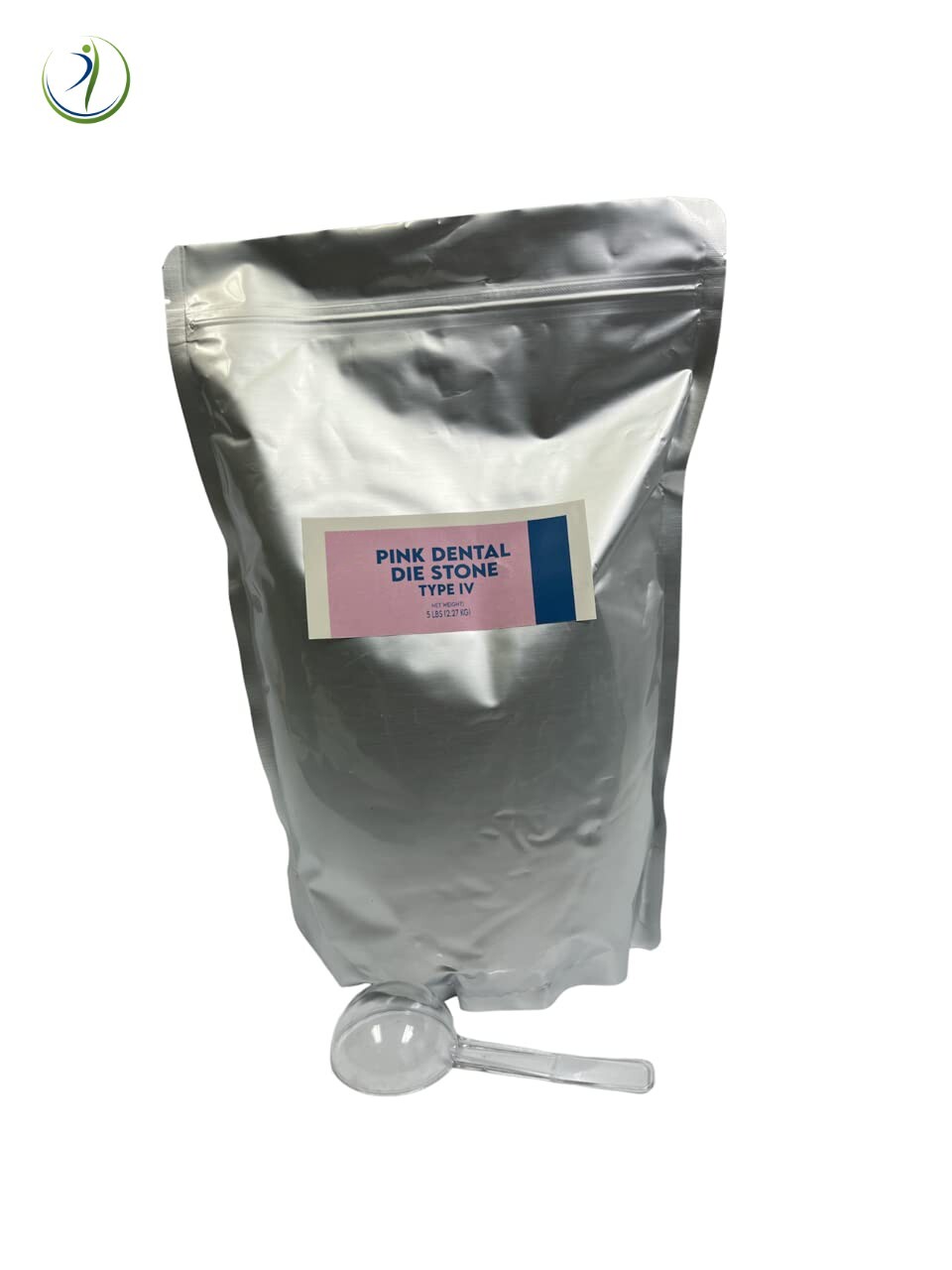 DENTAL LAB GYPSUM DIE STONE PINK TYPE IV STRONG COMPOUND 5 Lbs. RE-SEALABLE BAG