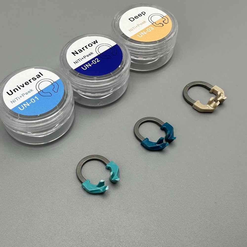 Dental Nickel Titanium Clamping Ring Matrix Bands Sectional Contoured Matrix