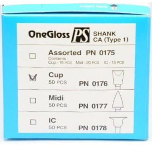 *50-Pieces* Shofu OneGloss PS Cup Disposable For Finishing & Polishing 0176