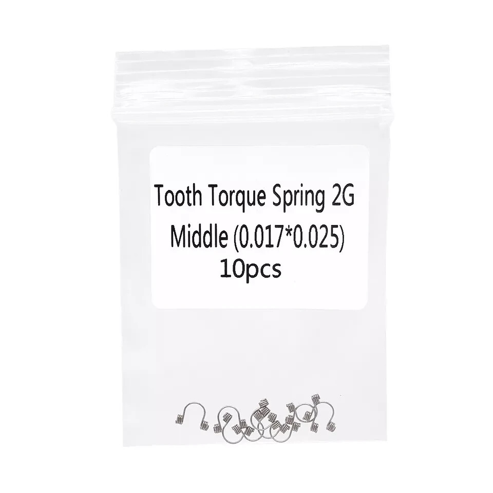 10Pcs/Bag Dental Orthodontic Anterior Teeth Torque Wire Spring Rectangular