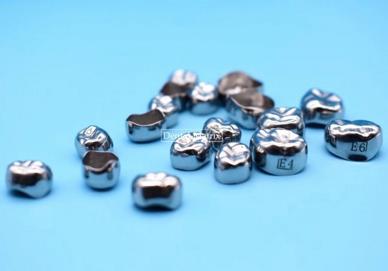 5pcs Dental Pediatric Crown Kids stainless steel molar crowns Preformed Primary
