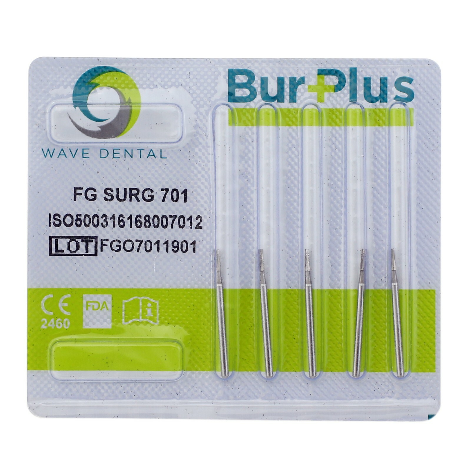 Wave Dental Surgical Bur Tungsten Carbide 25mm Taper Fissure Long FGOS FG SURG