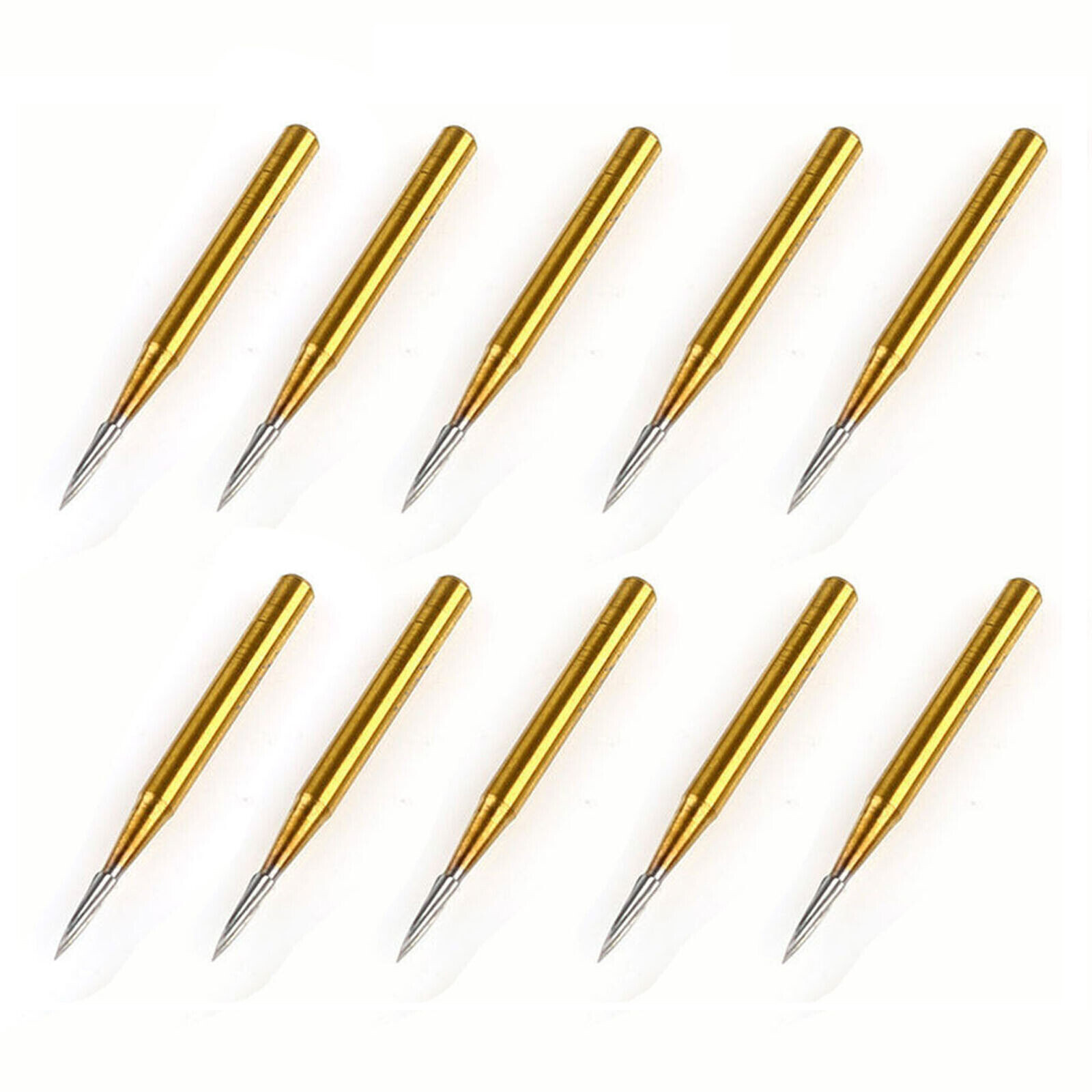 10 Pcs Dental Tungsten Carbide Trimming & Finishing Burs Drill Smooth FG 7901
