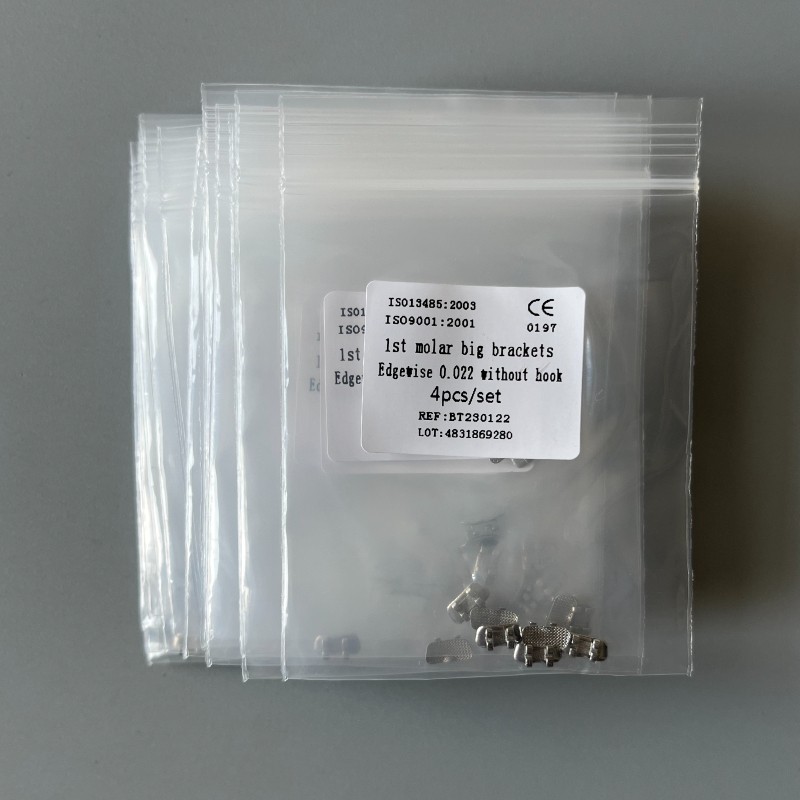10Sets Dental Orthodontic 1st Molar Wide Big Brackets Edgewise 022 Without hooks