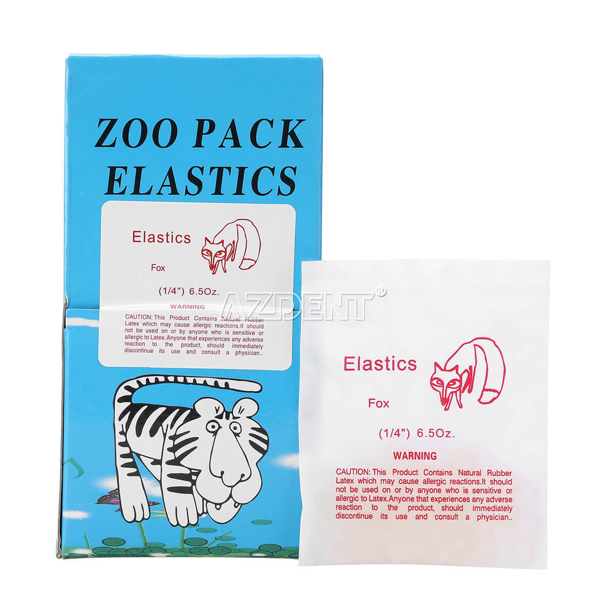 5000 piezas AZDENT Bandas goma elásticas de látex para ortodoncia Dental 3.5 OZ