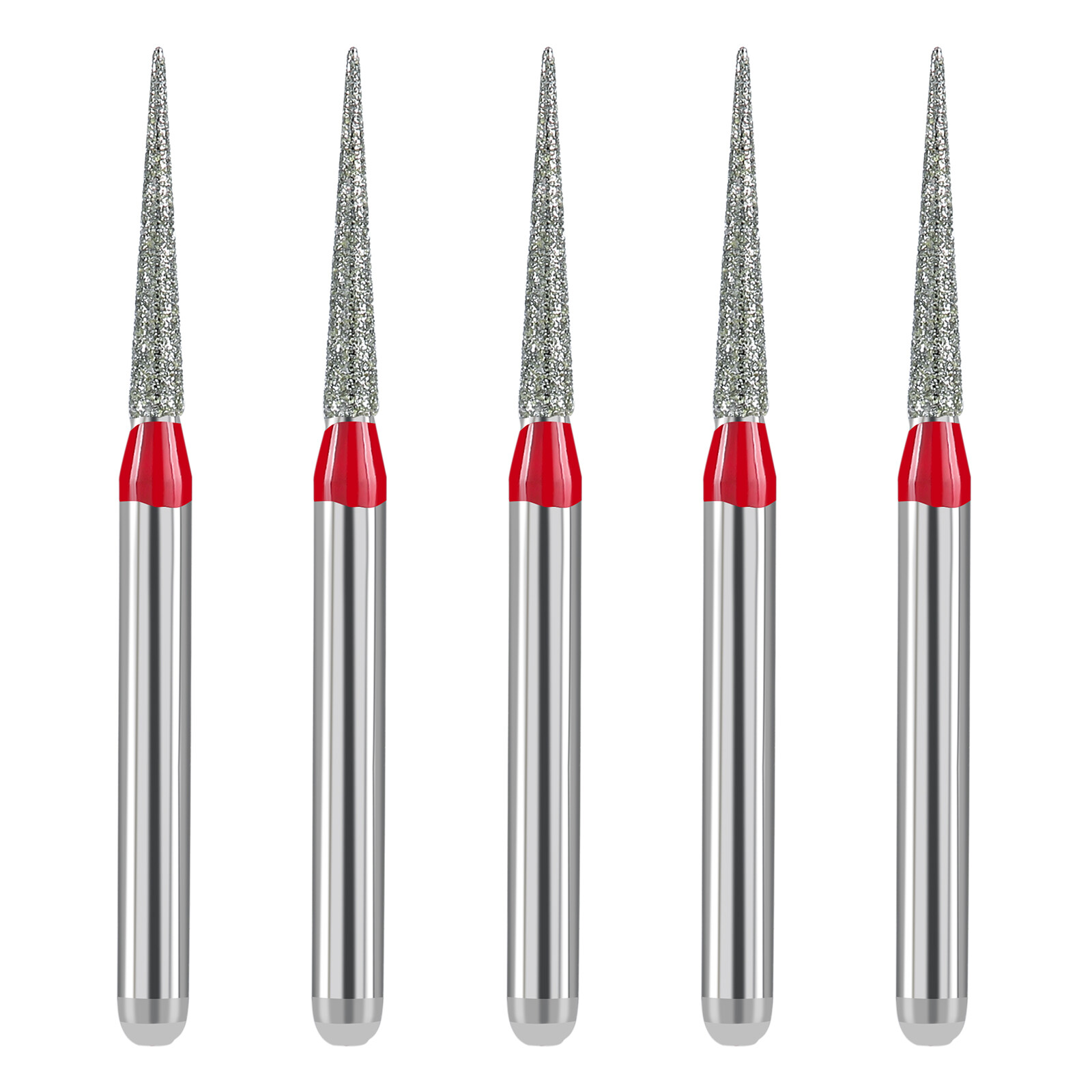 JMU Dental FG Burs Needle Shape Diamond Burs Fine Grit/Extra Fine 5pcs/pk