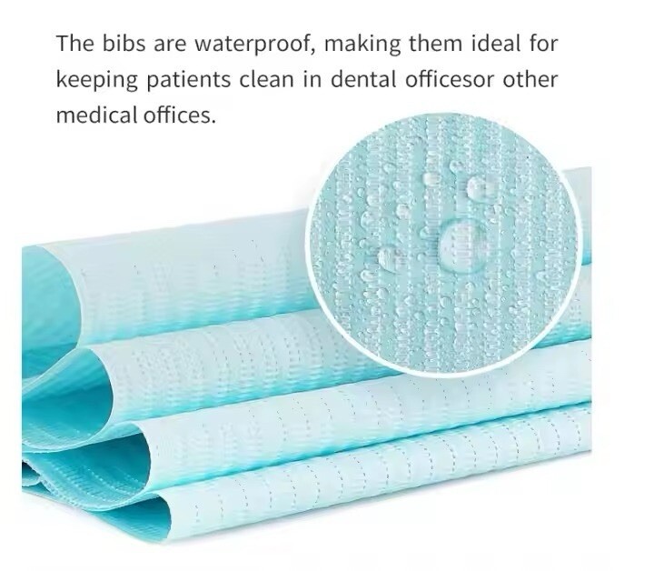 2+1 Ply Dental Medical Tattoo Towel 13″x18″ Blue Dental Patient Bibs 500PK