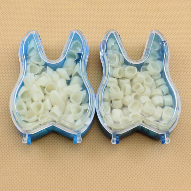 60pcs Temporary Porcelain Crown Posterior&Anterior Teeth Caps Molar Dental Resin