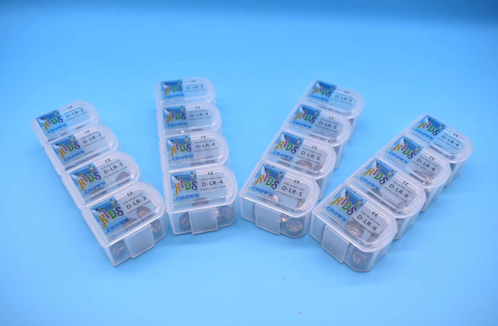5pcs/box Dental Kids Crown Protect Teeth Primary Molar Stainless Steel Pediatric