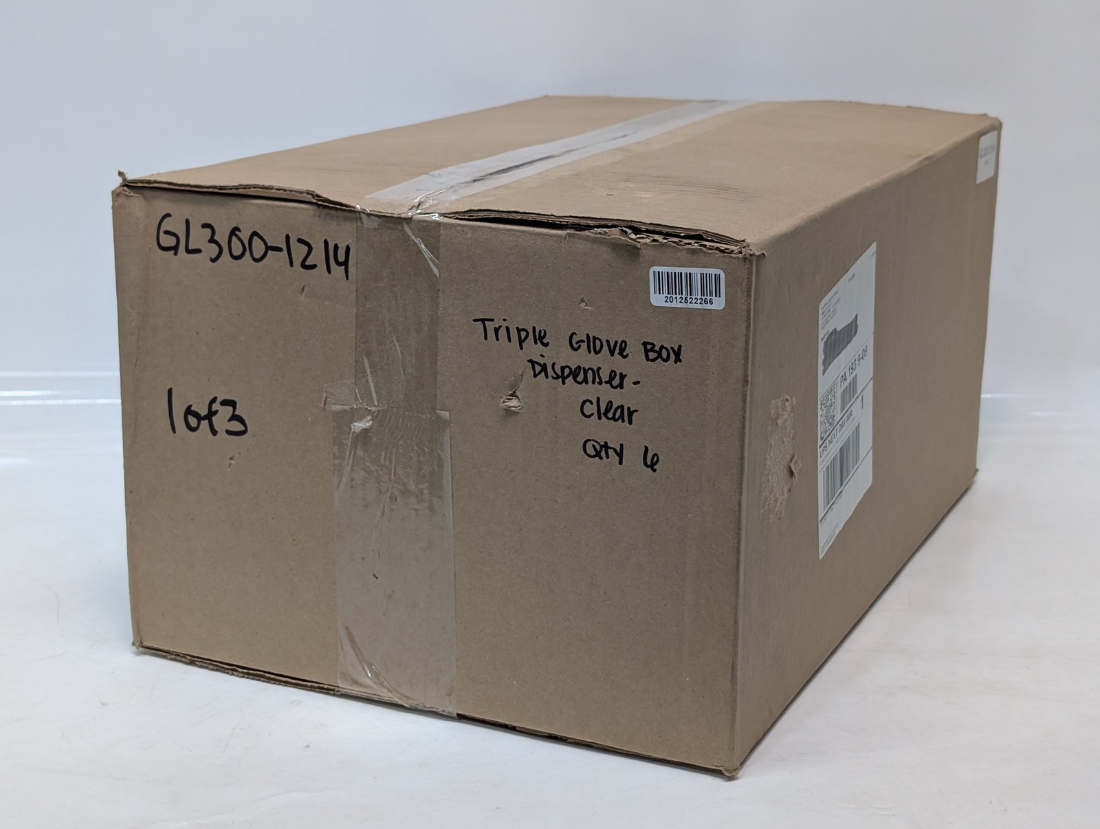 Bowman Triple Glove Box Dispenser GL300-1214 Wall Mount Holder Clear