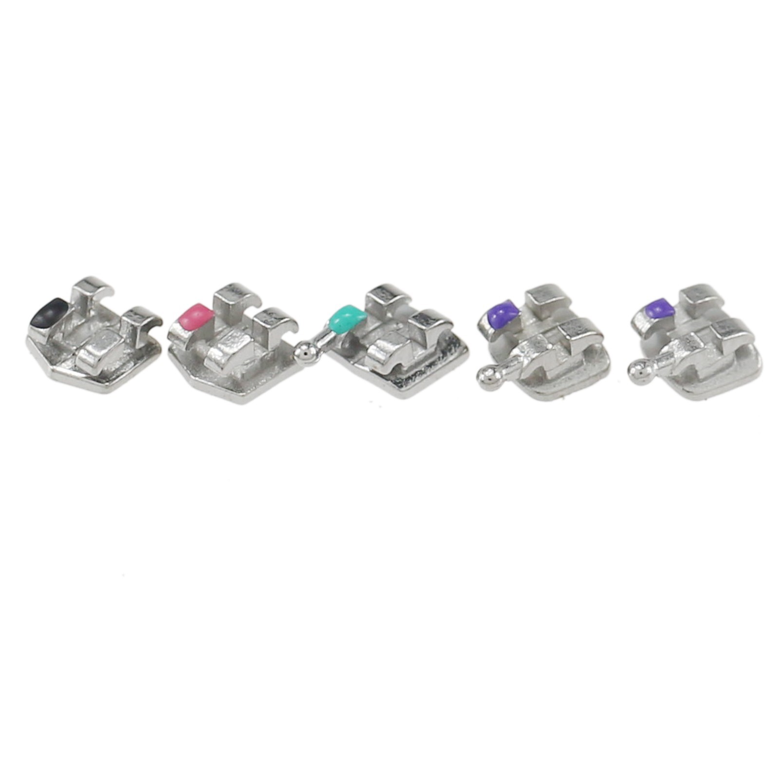 USA 10 Sets Dental Orthodontic Brackets Metal Braces MIM Mini MBT 022 345 Hooks