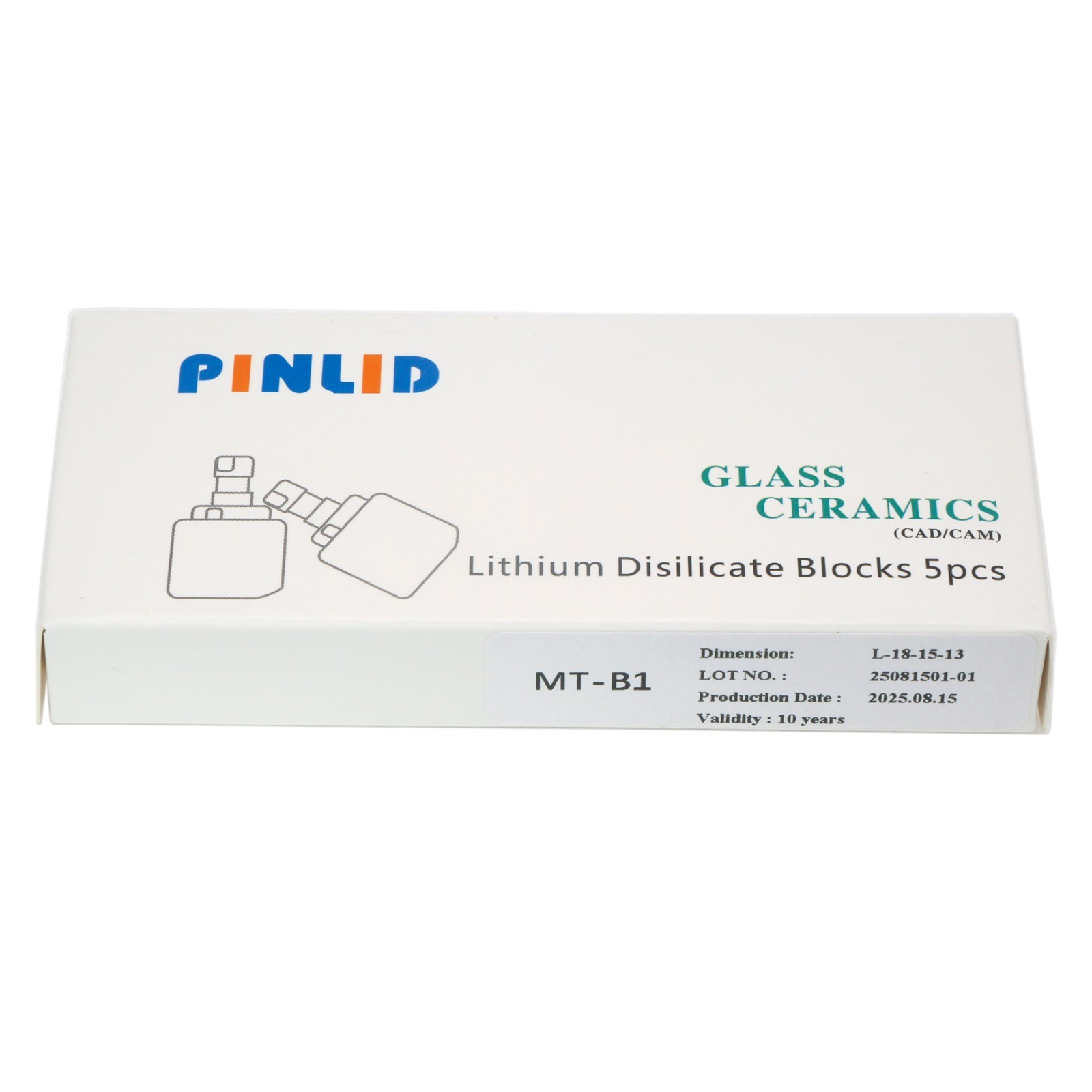 C14 HT/LT/MT Dental Emax Lithium Disilicate Blocks Glass Ceramic CAD/CAM CEREC