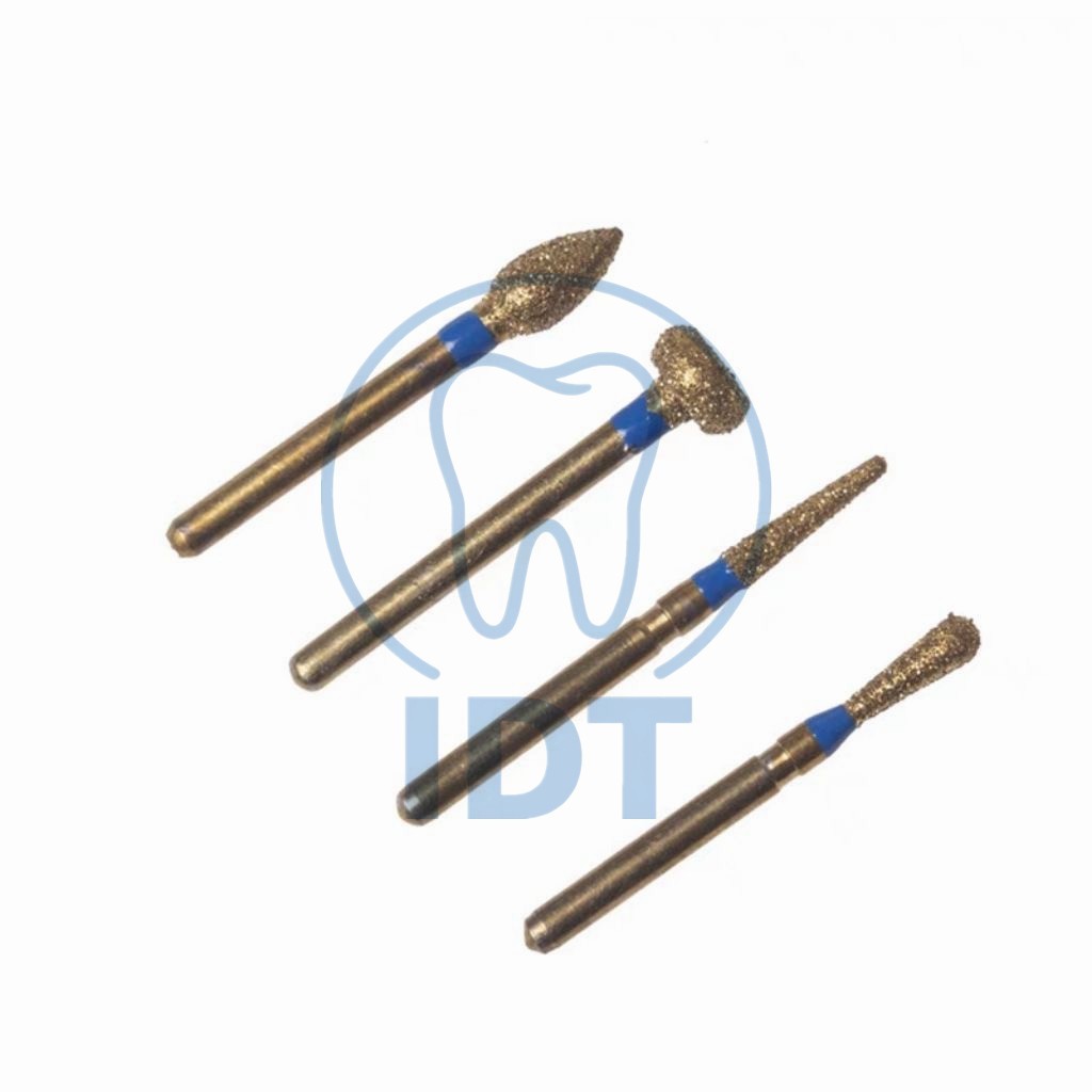 Standard Diamond Bur Set 10 Pcs, Crown Bridge Preparation Kit