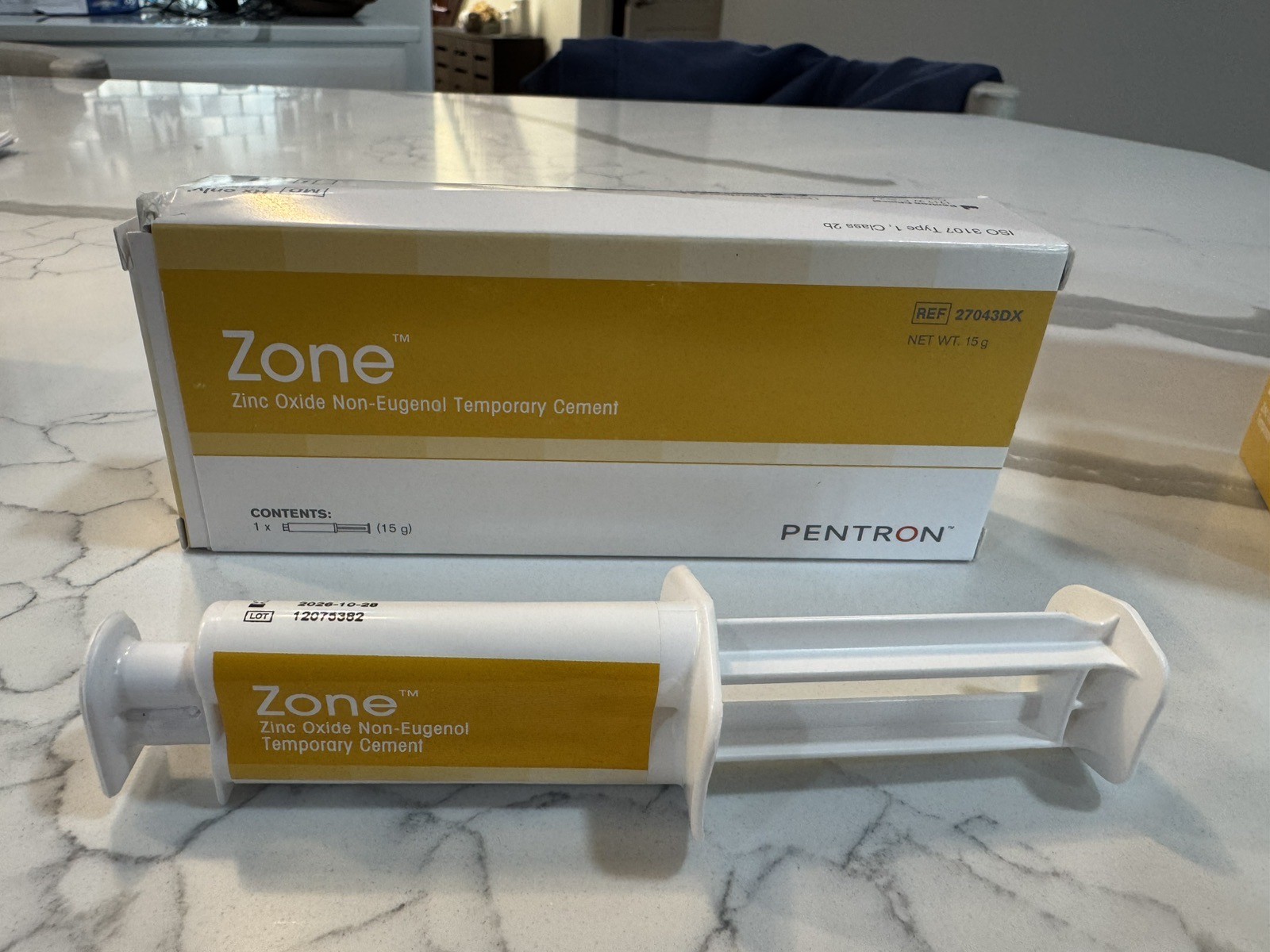 Zone Pentron Non-Eugenol Temporary Cement – 15 Gm. Dual Syringe
