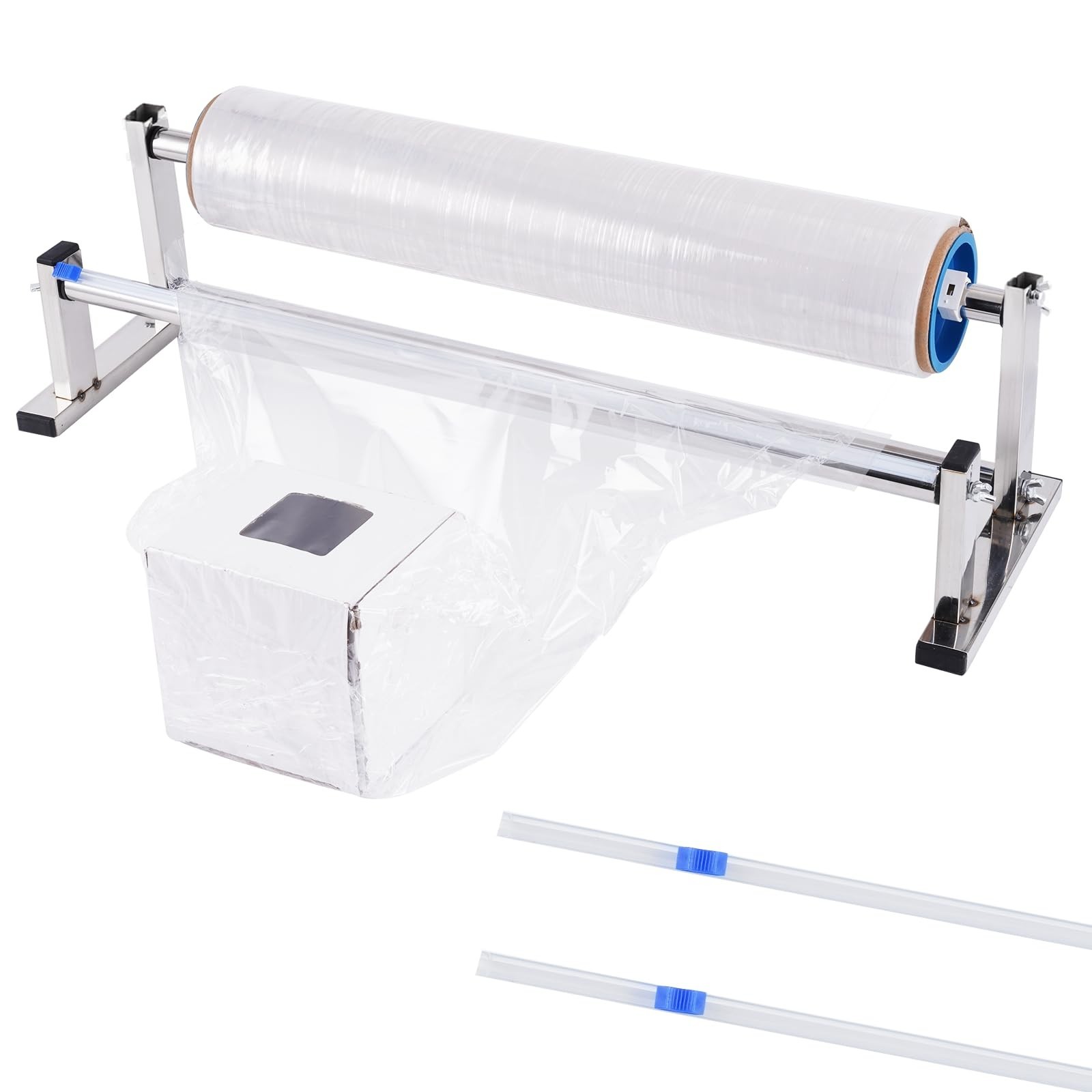 21.65″ Manual Table Stretch Film Dispenser Wrapping Machine | Stainless Steel…