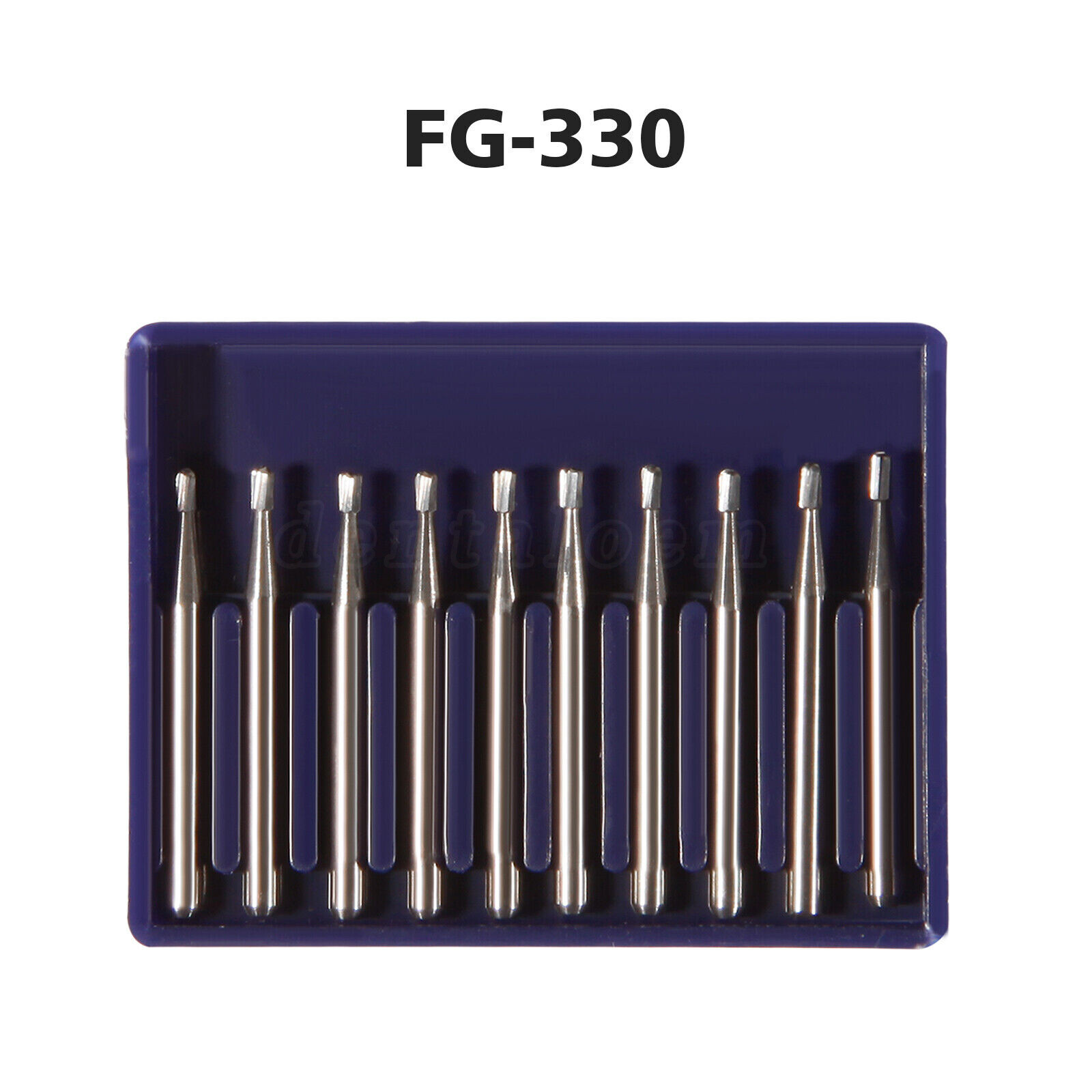100 New Dental Carbide Burs Bur FG # 330 Pear for High Speed Handpiece