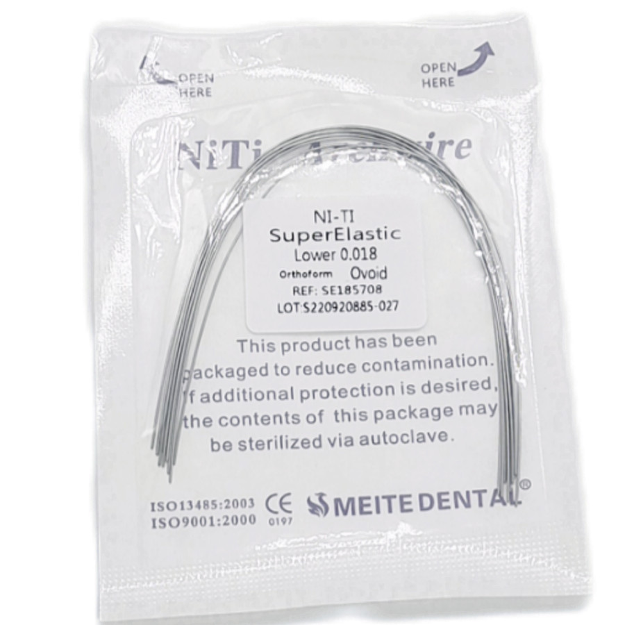 Dental Orthodontic Arch Wire Super Elastic Niti Round Ovoid /Nature Form