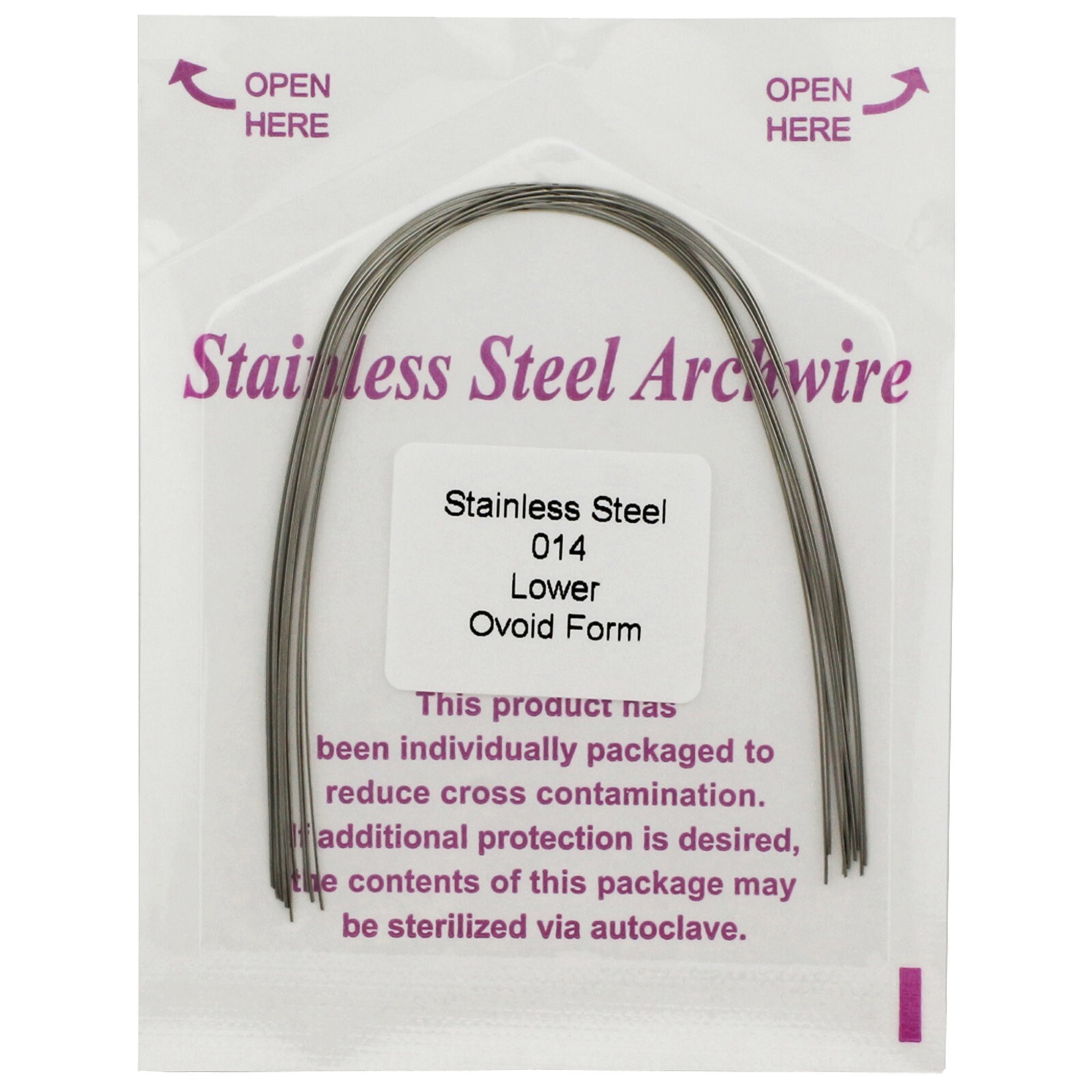 Arcos de ortodoncia acero inoxidable Orthodontic Arch Wire Stainless Steel SS