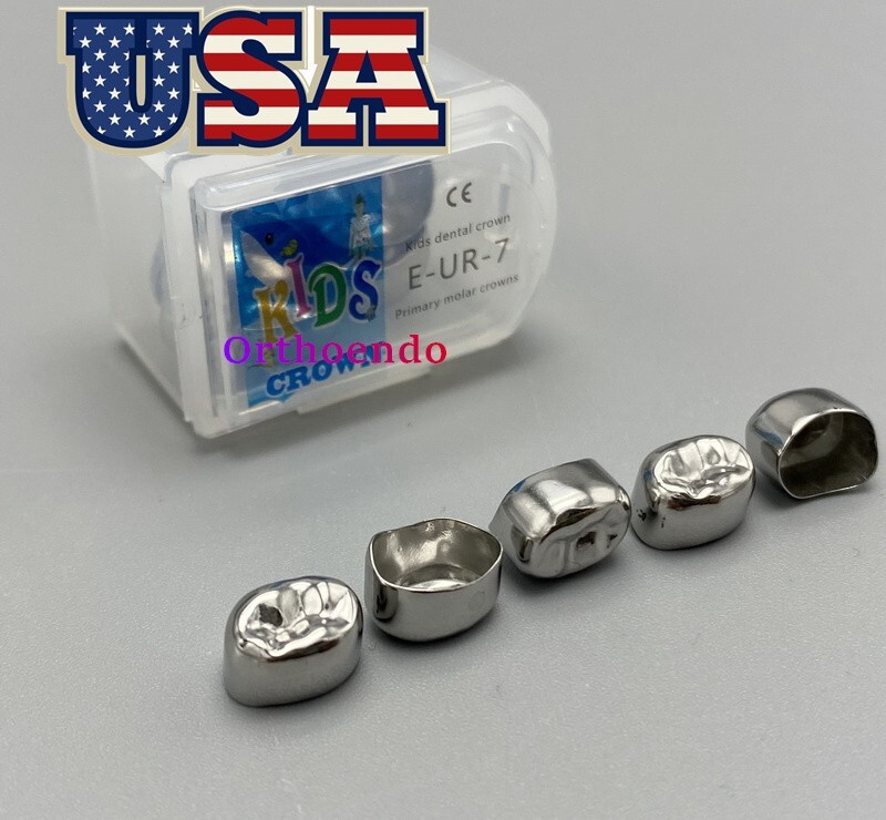 Dental Pediatric Crown Kids stainless steel molar crowns preformed Primary