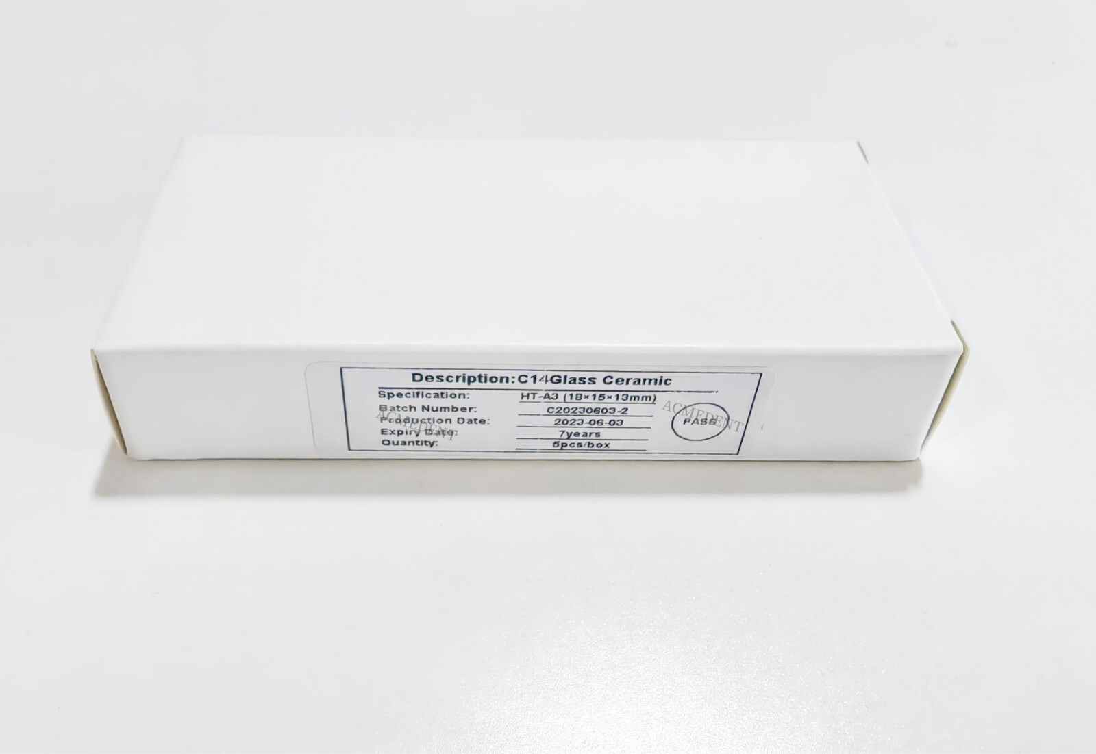 25Pcs Dental CAD CAM C14 Block HT LT Blocks Glass Ceramic Lithium Disilicate