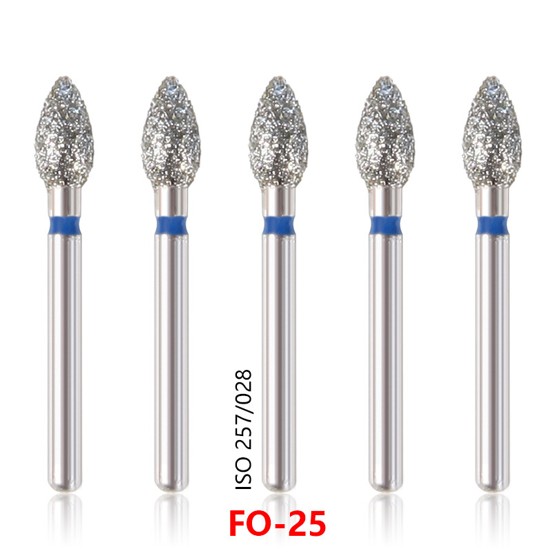 20Types 100Pcs Dental Diamond Burs Drills For High Speed Handpiece Medium FG BUR