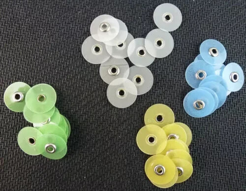 1 Box 40pcs Dental Composite Finishing Polishing Discs Metal Bush Mandrel