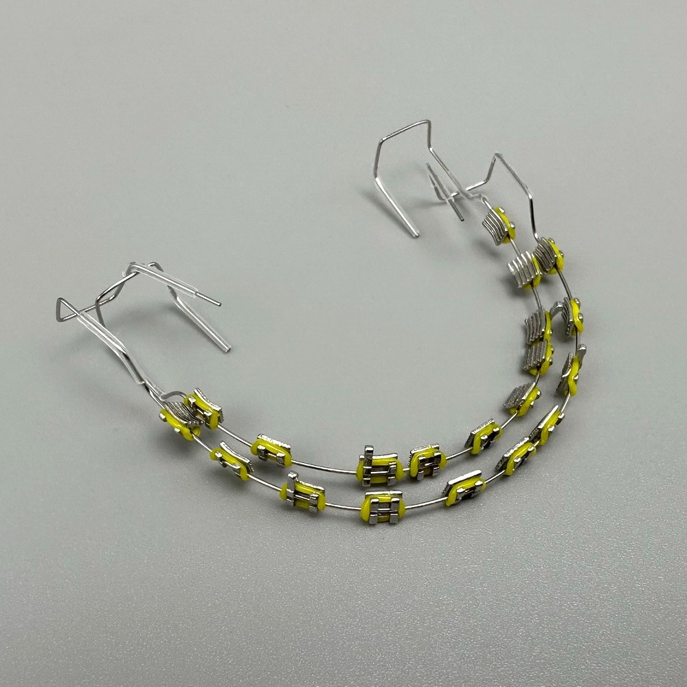 Temporary Tooth Decoration Fake Braces Metal Wires Ortho Bracket Ligature Ties