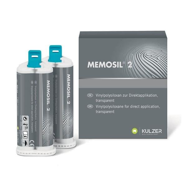 Kulzer 50035018 Memosil 2 Transparent VPS Bite Registration Material 2/Pk 50 mL