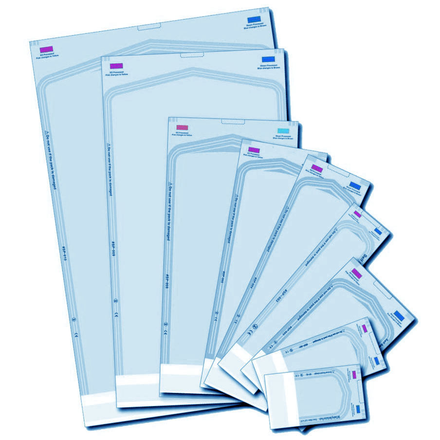 1 Box Autoclave 200 Pcs Sterilization Pouch Bag Self Sealing Self-Seal 6 Sizes