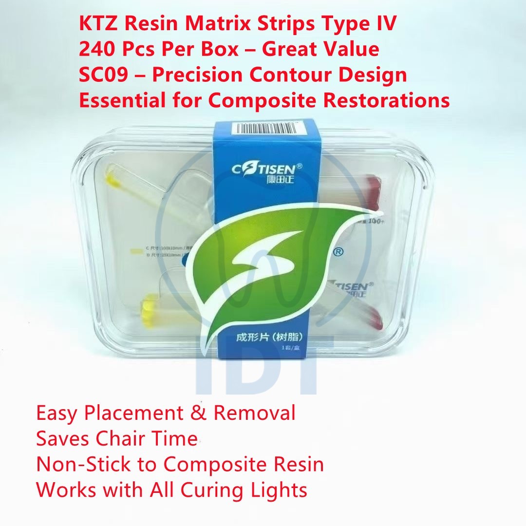KTZ Dental Resin Matrix Strips Type IV SC09 240 Pcs/Box Composite Filling