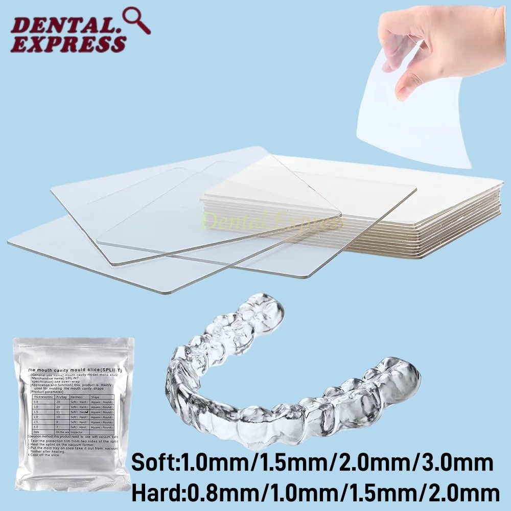 Dental Orthodontic Splint Retainer Vacuum Forming Sheet Soft/Hard 0.8mm-3.0mm