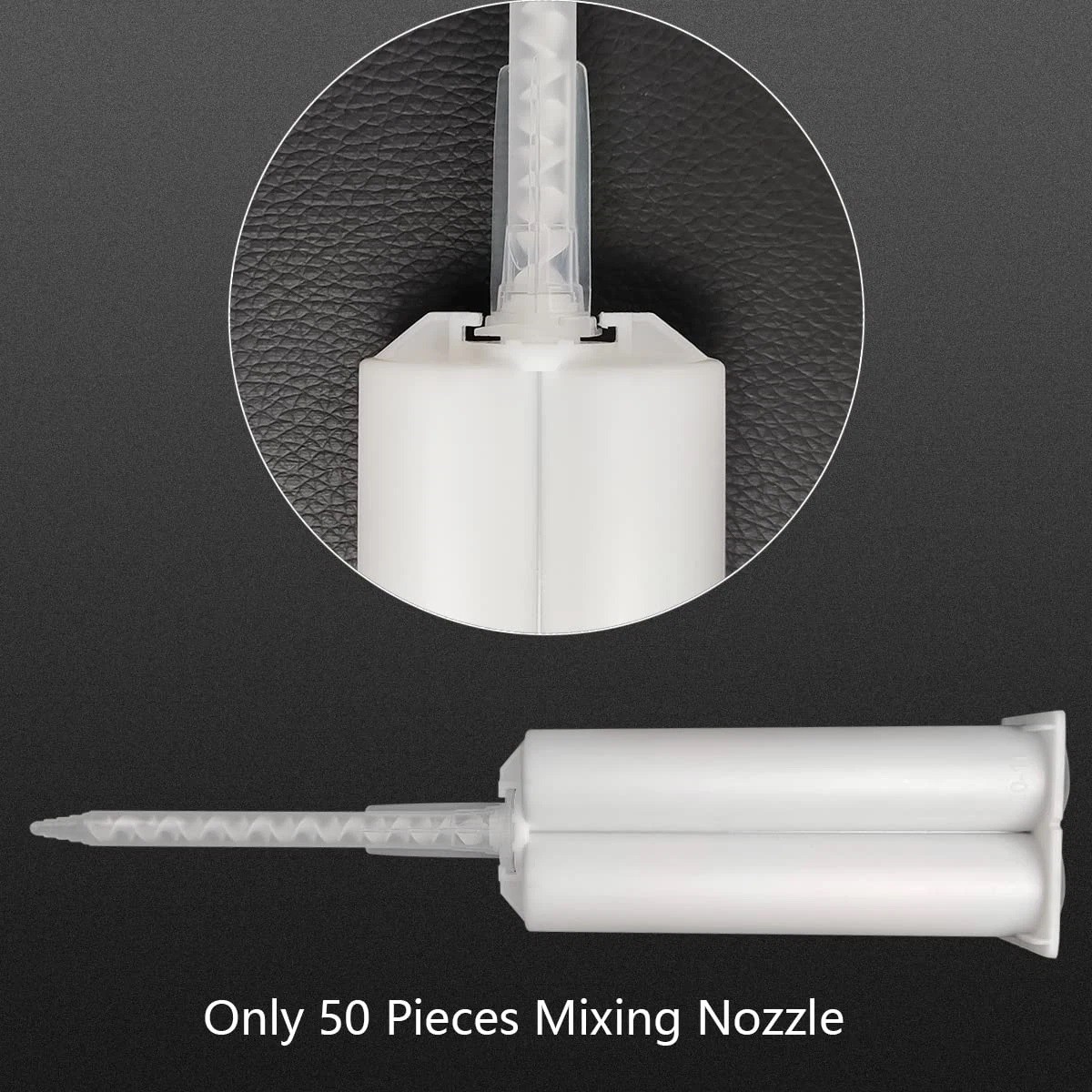 50 Pieces Epoxy Mixing Nozzle Static Mixer Nozzle Tubes Tip for 50Ml Cartrid